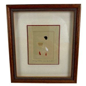 Jan Ness Things Held Dear, Embossed Watercolor Native American Art 15/75
